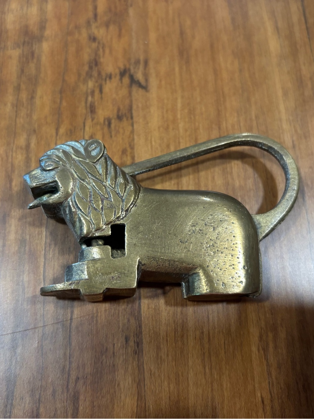 Vintage Solid Brass Chinese Lion Padlock
